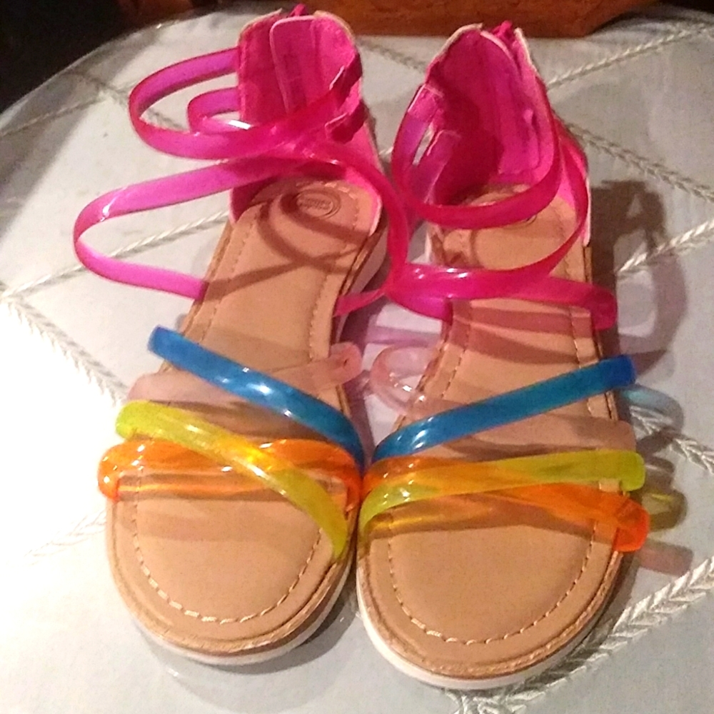 Cute new sandals size 2 little girls.